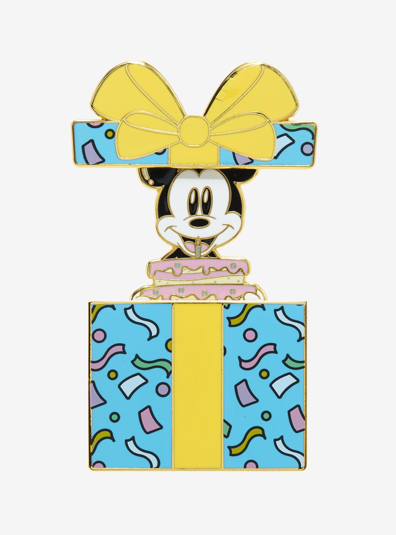 Loungefly Disney Mickey Mouse Birthday Enamel Pin, , alternate