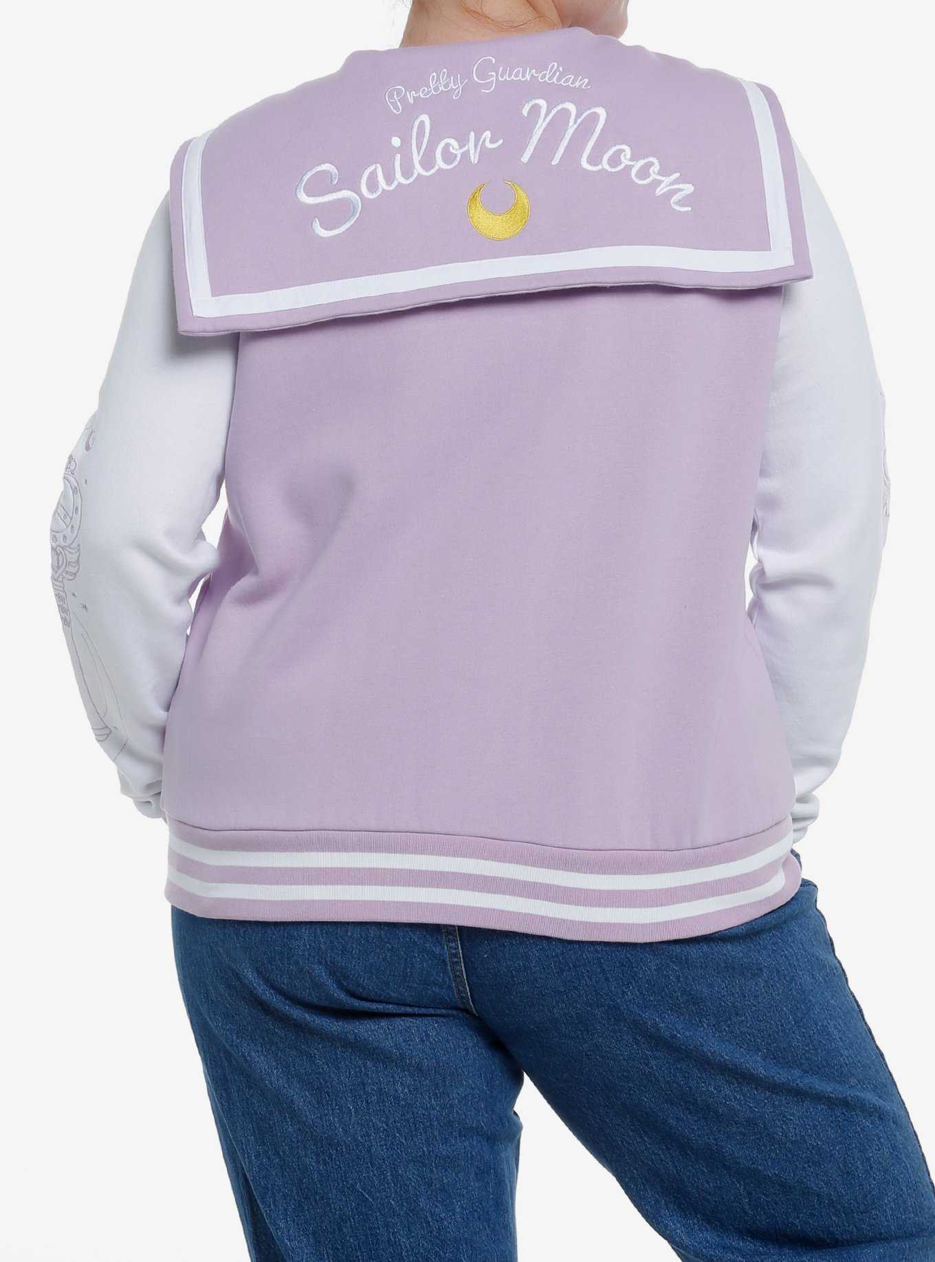 Pretty Guardian Sailor Moon Embroidered Girls Varsity Jacket Plus Size, , hi-res