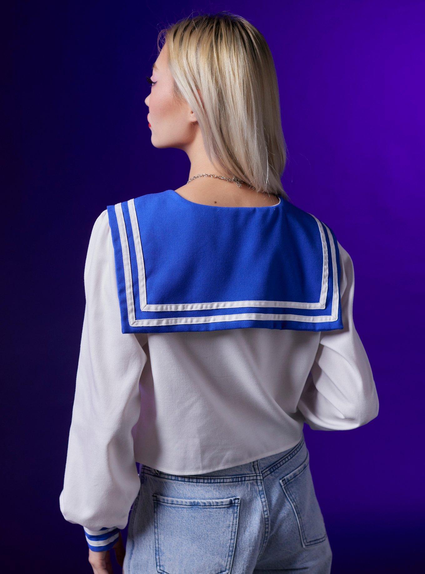Pretty Guardian Sailor Moon Usagi School Uniform Girls Long-Sleeve Top, MULTI, alternate