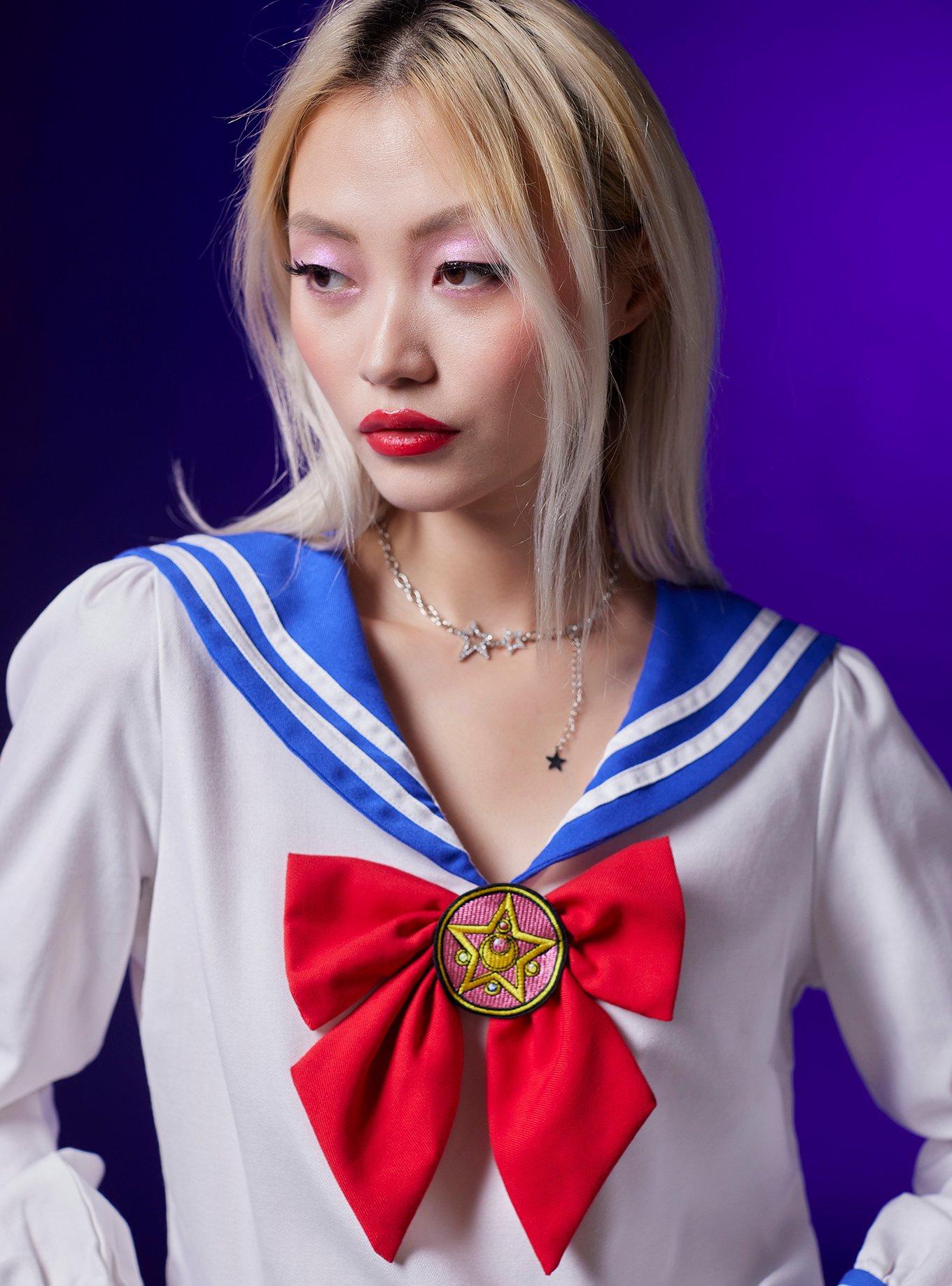 Pretty Guardian Sailor Moon Usagi School Uniform Girls Long-Sleeve Top, MULTI, alternate