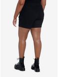 Black Cargo Carpenter Shorts Plus Size, OLIVE, alternate