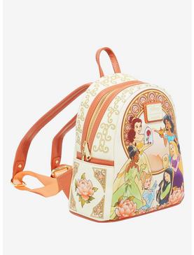 Loungefly Disney Princess Ornate Floral Group Portrait Mini Backpack - BoxLunch Exclusive, , hi-res