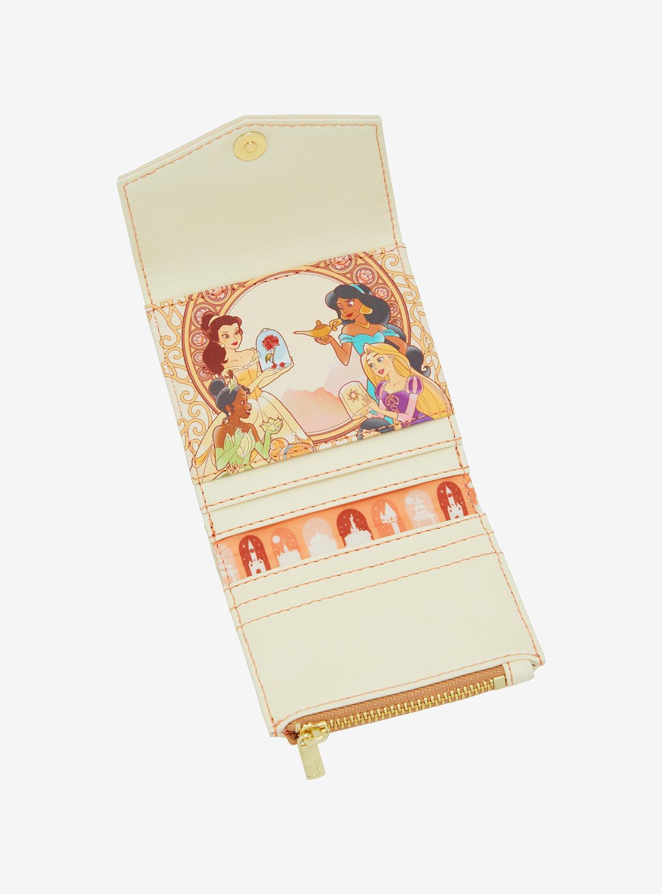 Loungefly Disney Princess Ornate Floral Group Portrait Small Wallet - BoxLunch Exclusive