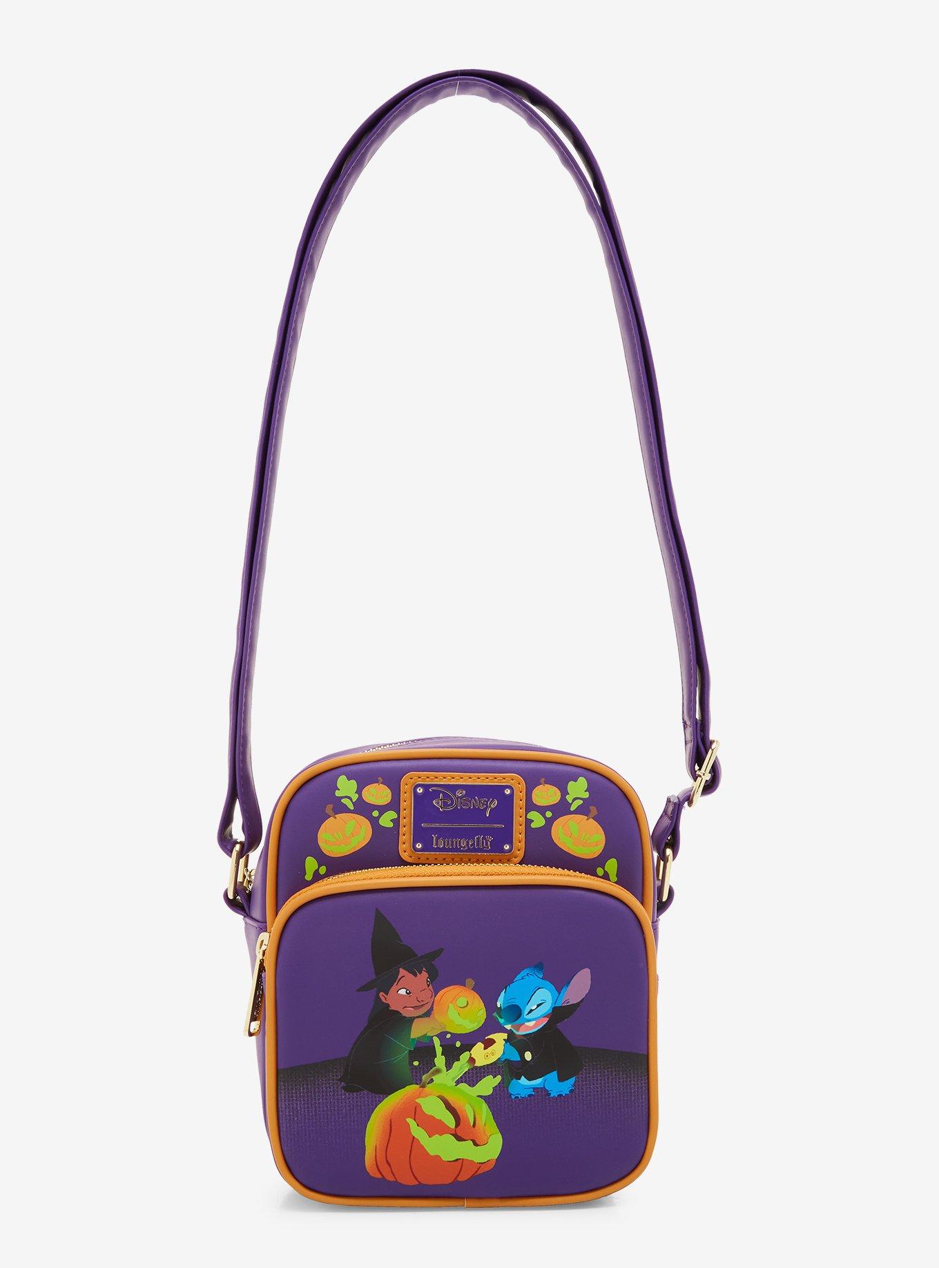 Loungefly Disney Lilo & Stitch Glow-in-The-Dark Jack-O-Lantern Crossbody Bag - BoxLunch Exclusive, , alternate