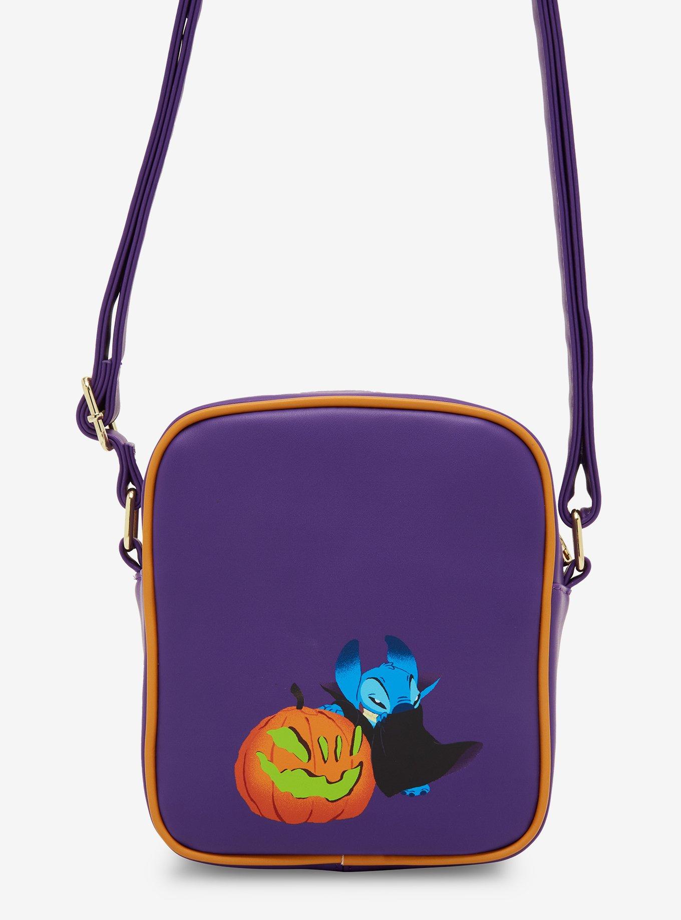 Loungefly Disney Lilo & Stitch Glow-in-The-Dark Jack-O-Lantern Crossbody Bag - BoxLunch Exclusive, , alternate