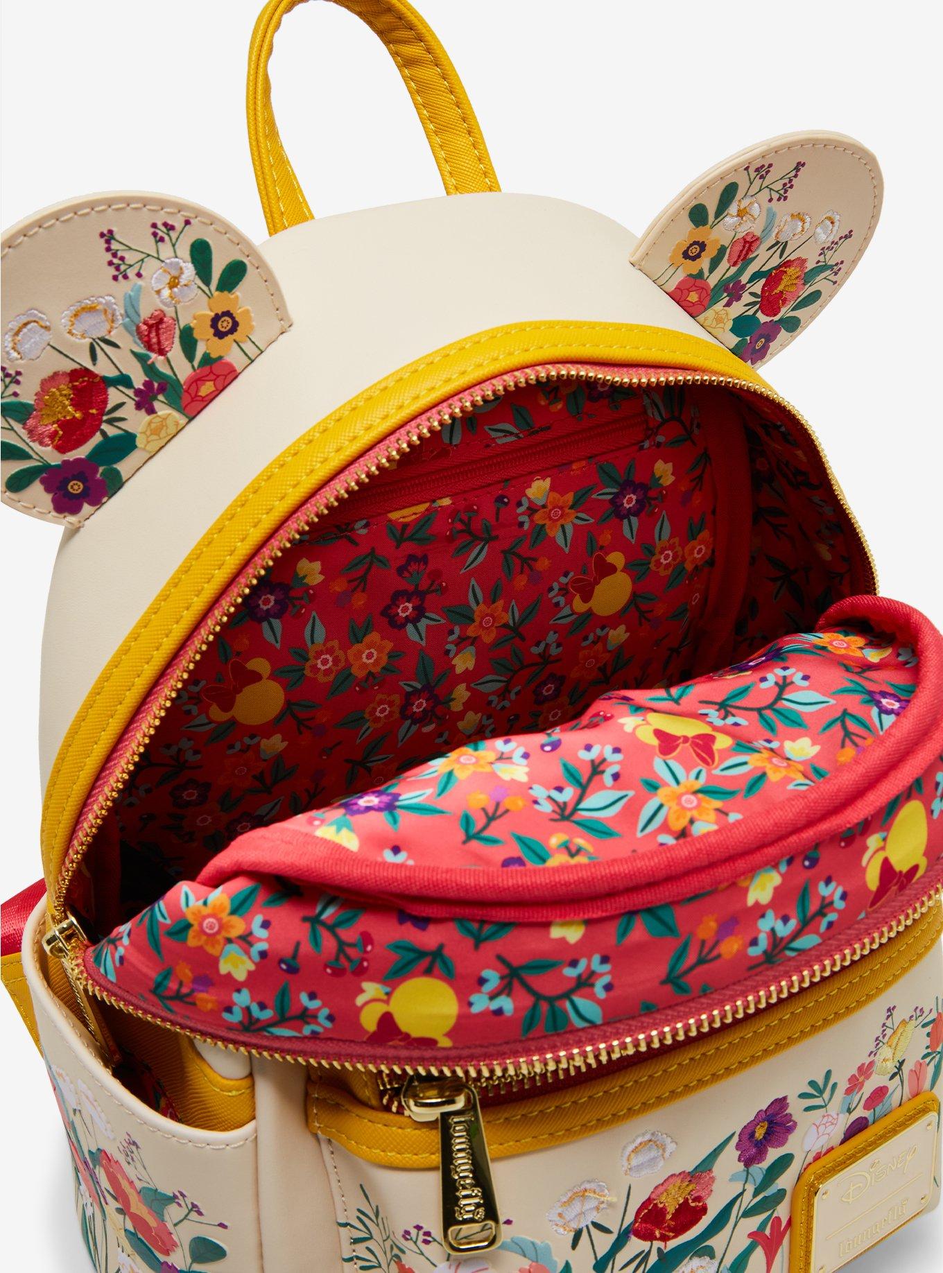 Loungefly Disney Minnie Mouse Floral Bow Mini Backpack - BoxLunch Exclusive, , alternate