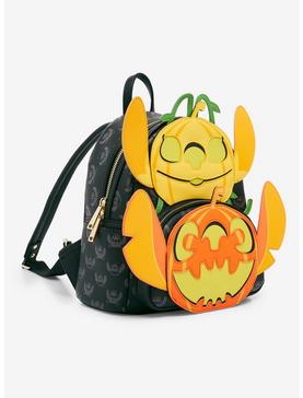 Loungefly Disney Lilo & Stitch: The Series Angel & Stitch Jack-O-Lantern Glow-in-The-Dark Mini Backpack - BoxLunch Exclusive, , hi-res