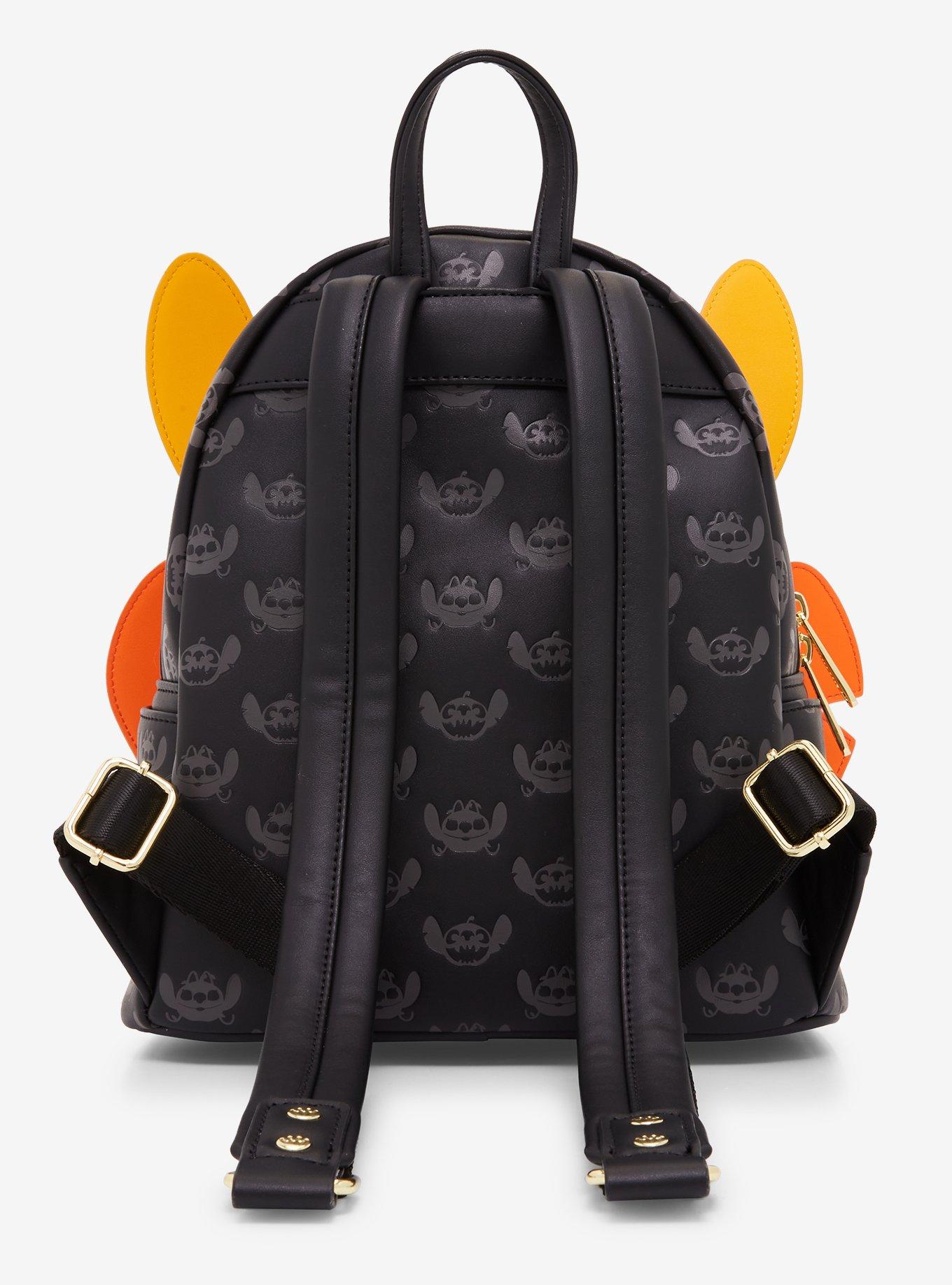 Loungefly Disney Lilo & Stitch: The Series Angel & Stitch Jack-O-Lantern Glow-in-The-Dark Mini Backpack - BoxLunch Exclusive, , alternate