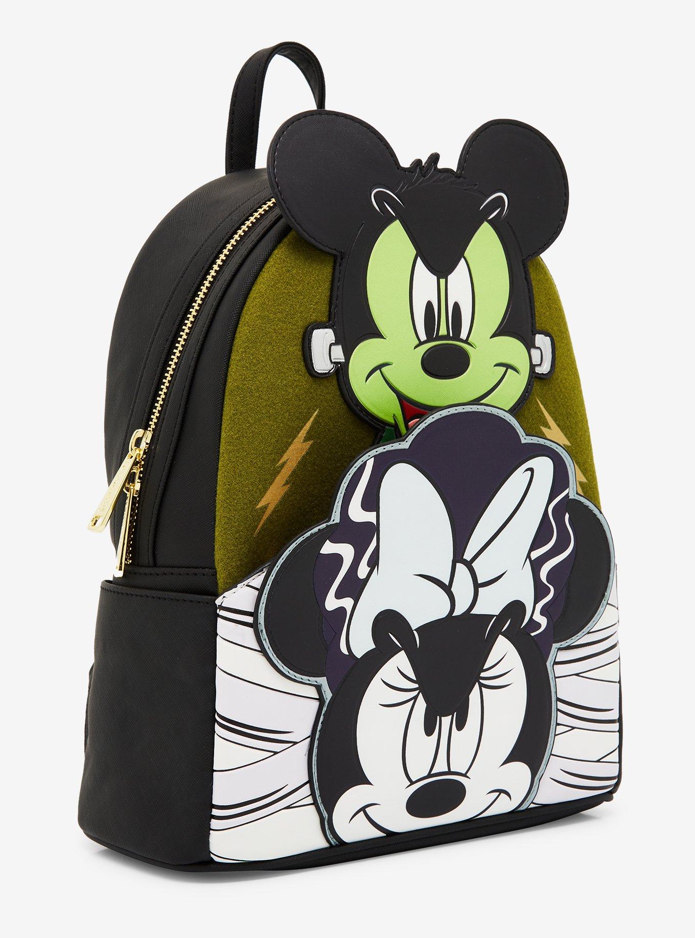 Loungefly Disney Mickey and Minnie Mouse Frankenstein Mini Backpack - BoxLunch Exclusive, , alternate