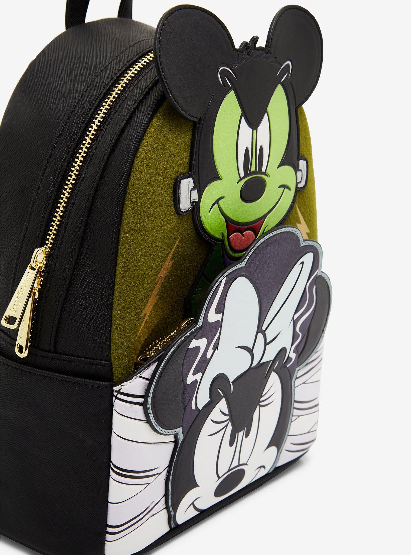 Loungefly Disney Mickey and Minnie Mouse Frankenstein Mini Backpack - BoxLunch Exclusive, , alternate