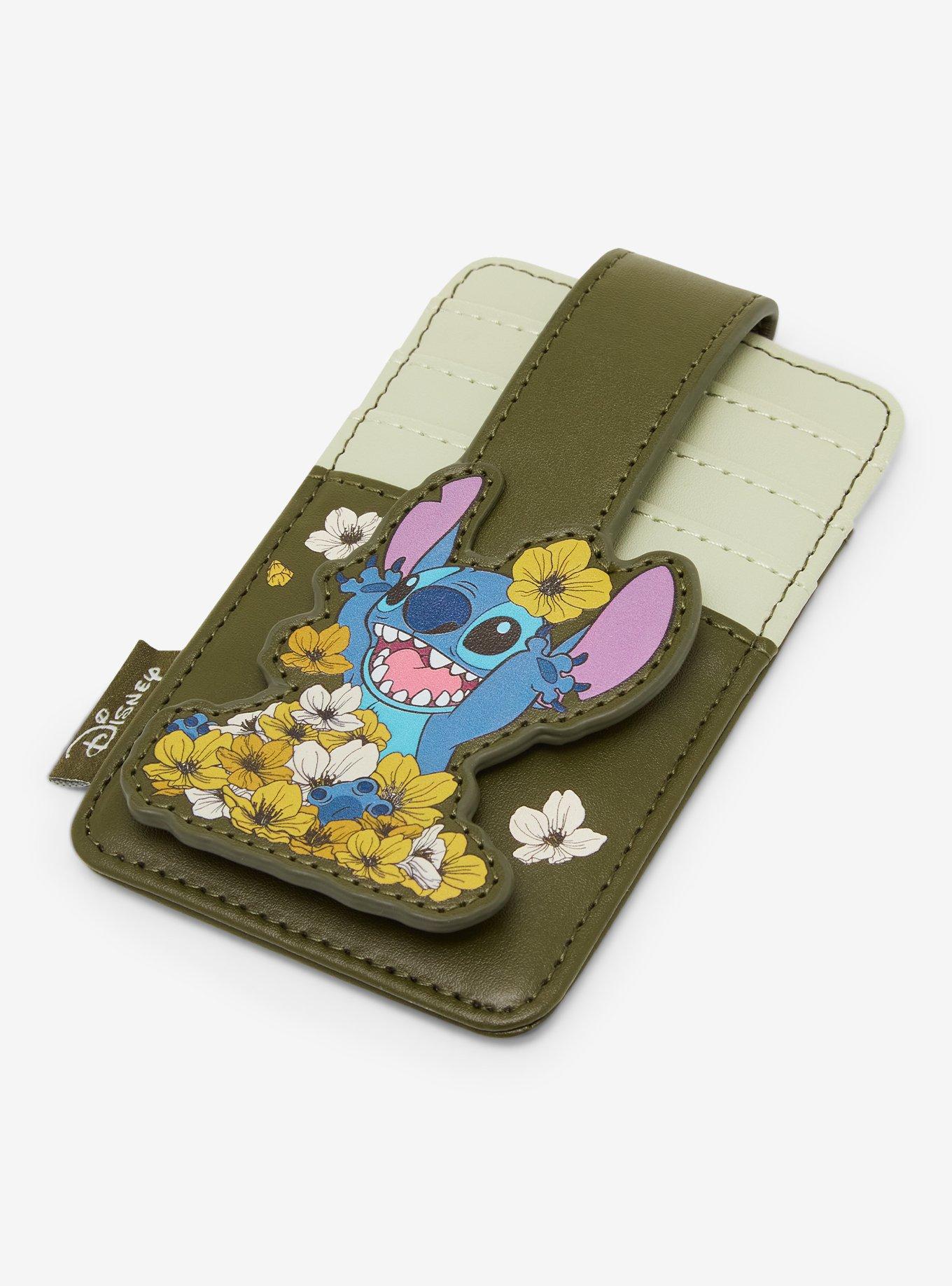 Loungefly Disney Lilo & Stitch Floral Stitch Portrait Cardholder - BoxLunch Exclusive, , alternate