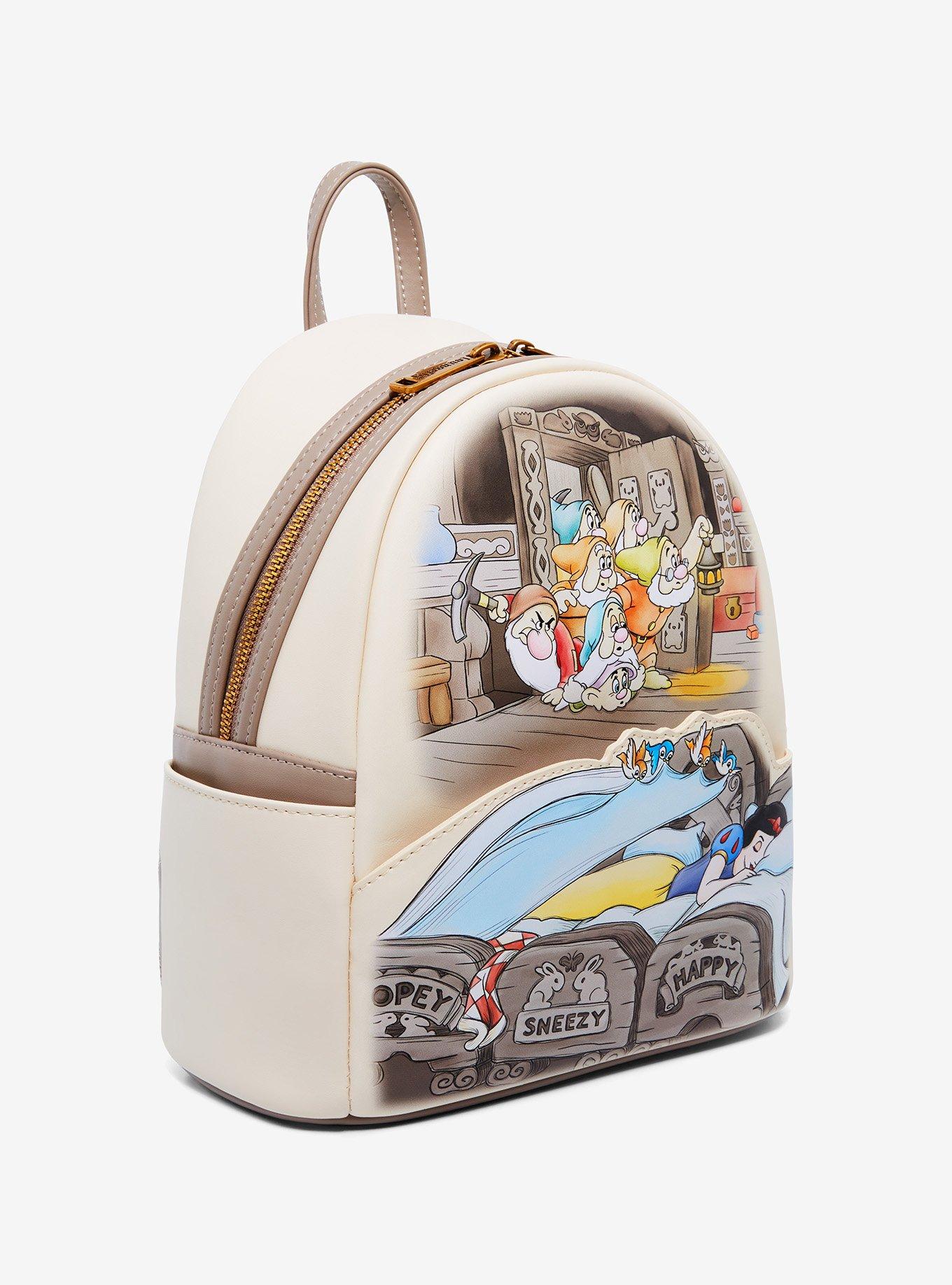 Loungefly Disney Snow White and the Seven Dwarfs Sleeping Scene Mini Backpack - BoxLunch Exclusive
