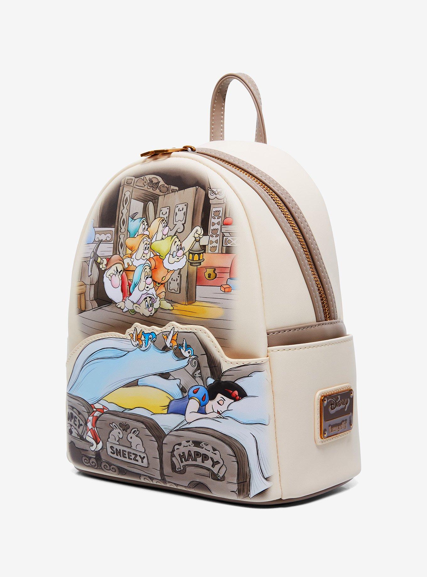 Loungefly Disney Snow White and the Seven Dwarfs Sleeping Scene Mini Backpack - BoxLunch Exclusive, , alternate