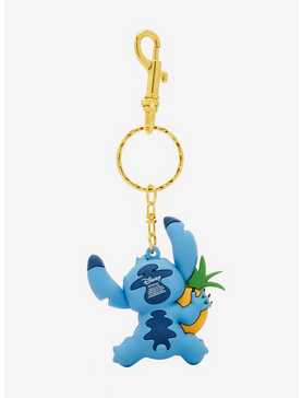 Loungefly Disney Lilo & Stitch Pineapple Stitch Figural Keychain - BoxLunch Exclusive, , hi-res