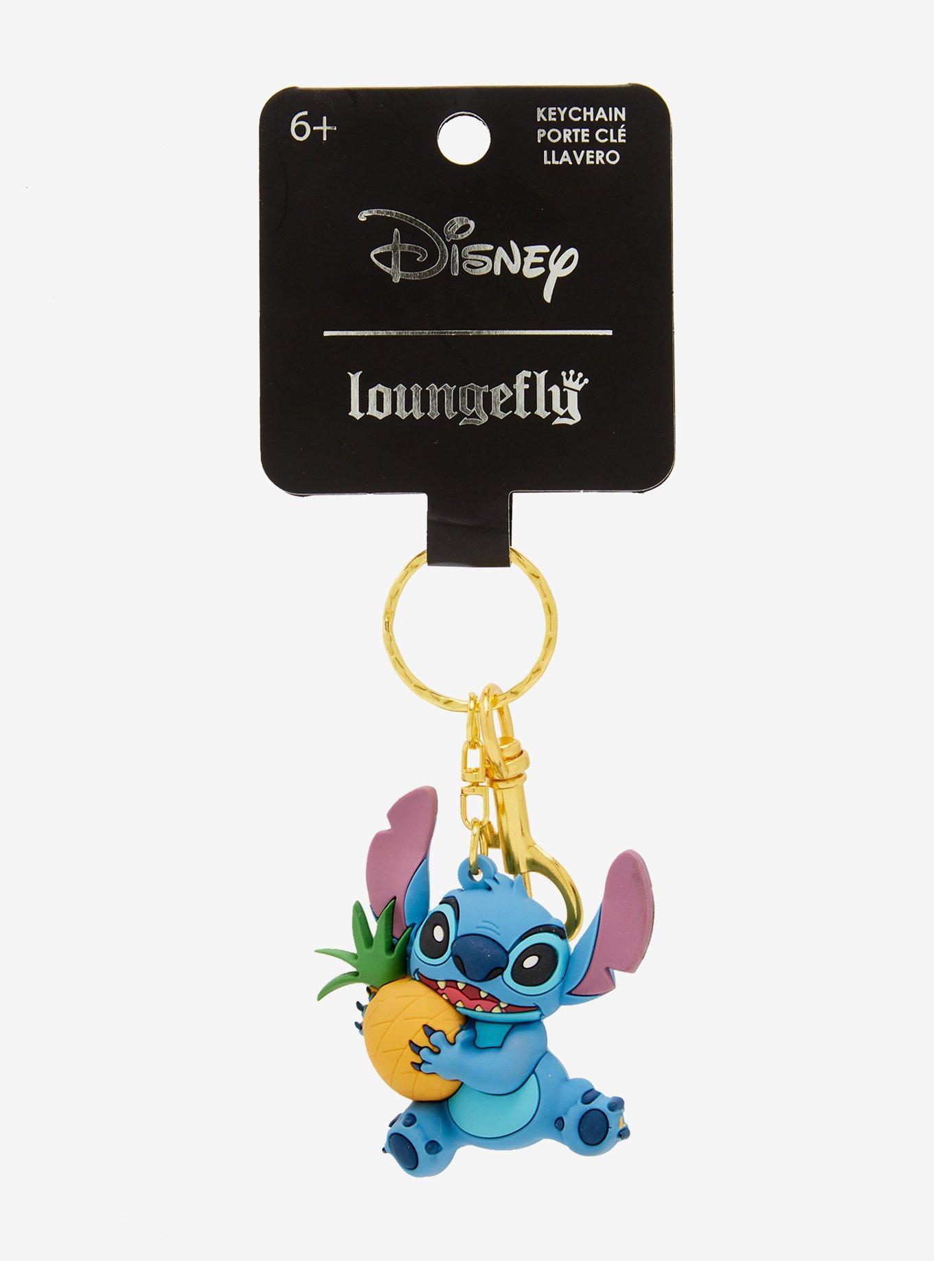 Loungefly Disney Lilo & Stitch Pineapple Stitch Figural Keychain - BoxLunch Exclusive, , alternate