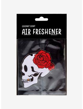 Red Flower Skull Air Freshener, , hi-res