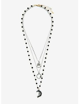 Moon Cloud Rosary Necklace Set, , hi-res