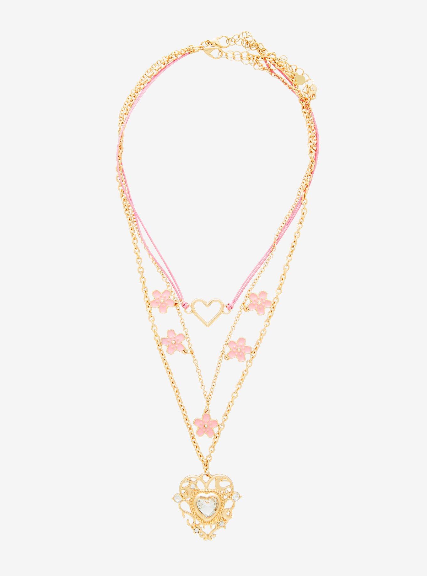 Sakura Heart Ornate Necklace Set, , alternate