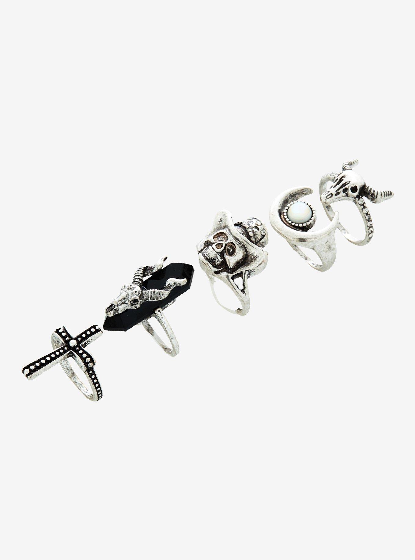 Cowboy Skull Ring Set, , alternate