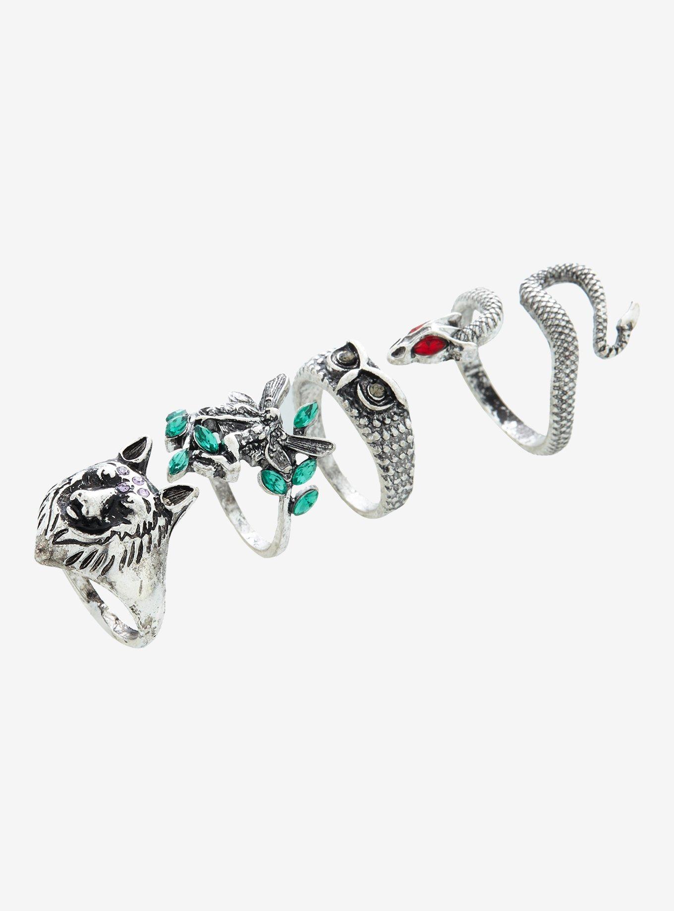 Animal Gem Ring Set, , alternate