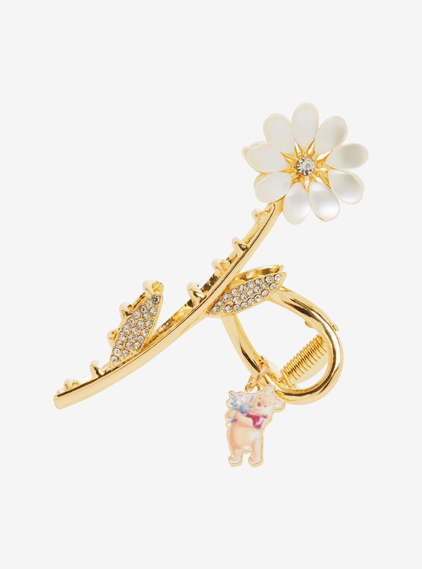 Disney Winnie The Pooh Jeweled Flower Claw Clip, , alternate