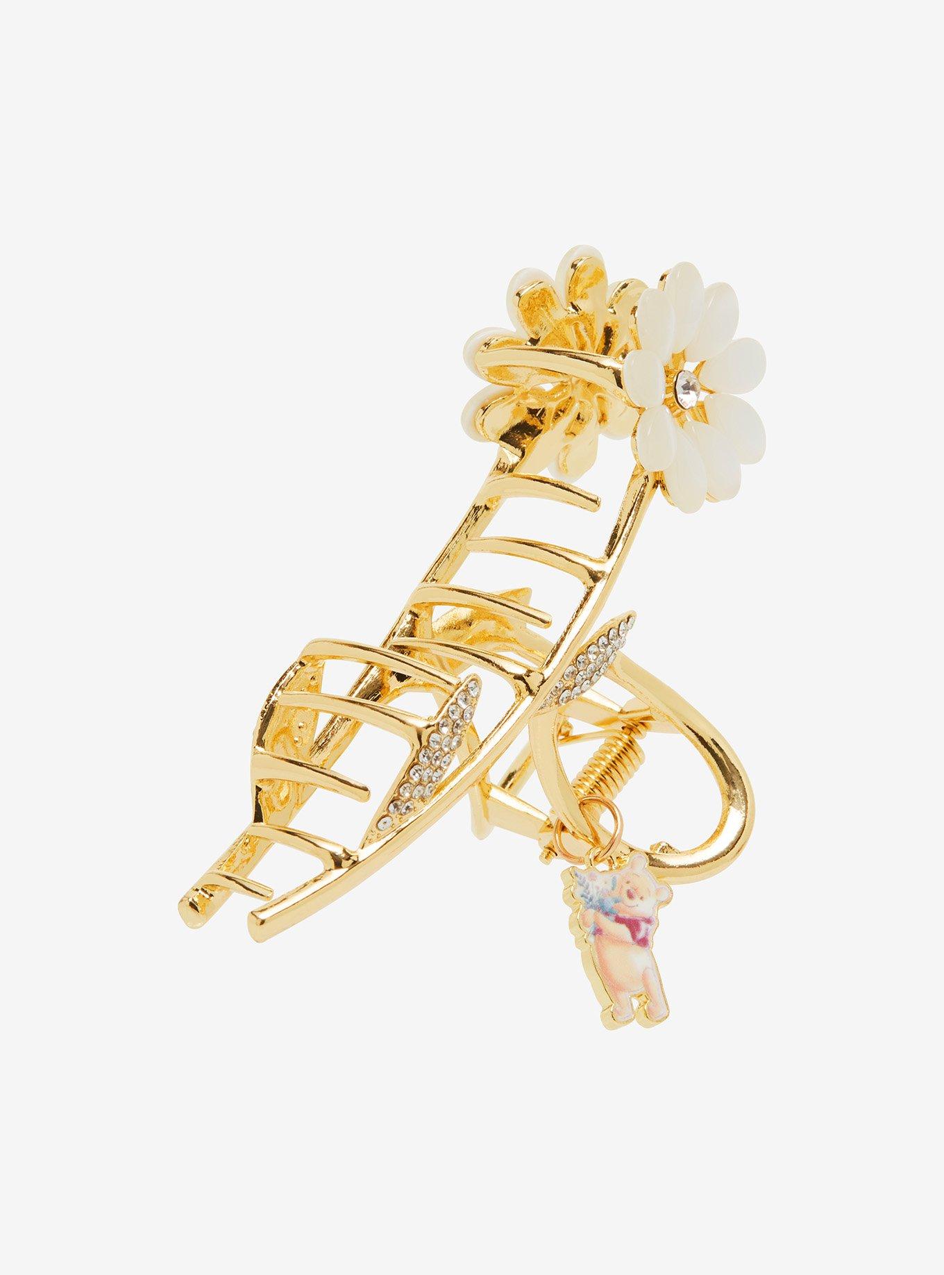Disney Winnie The Pooh Jeweled Flower Claw Clip, , alternate