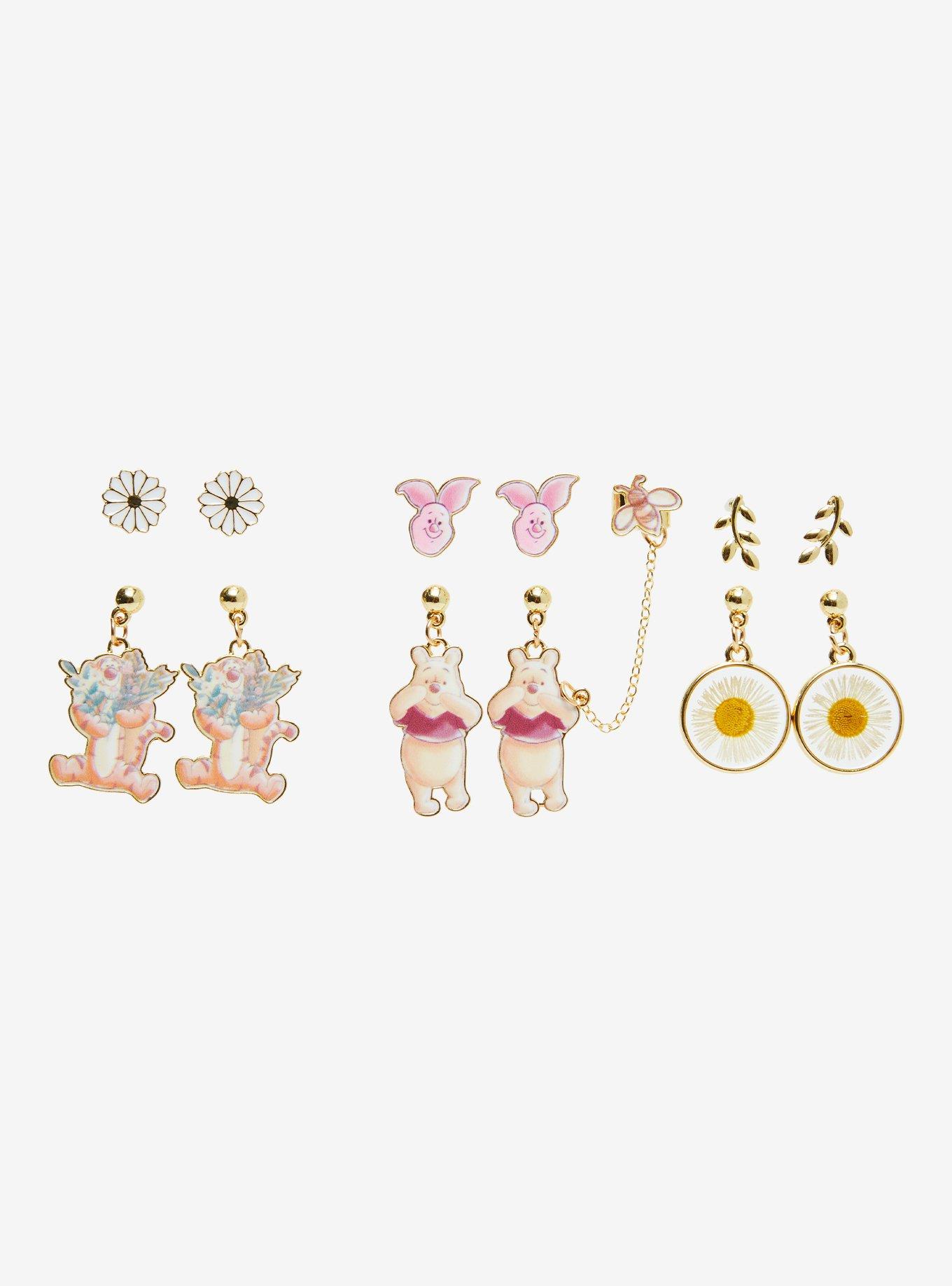 Disney Winnie The Pooh Daisy Earring Set, , alternate