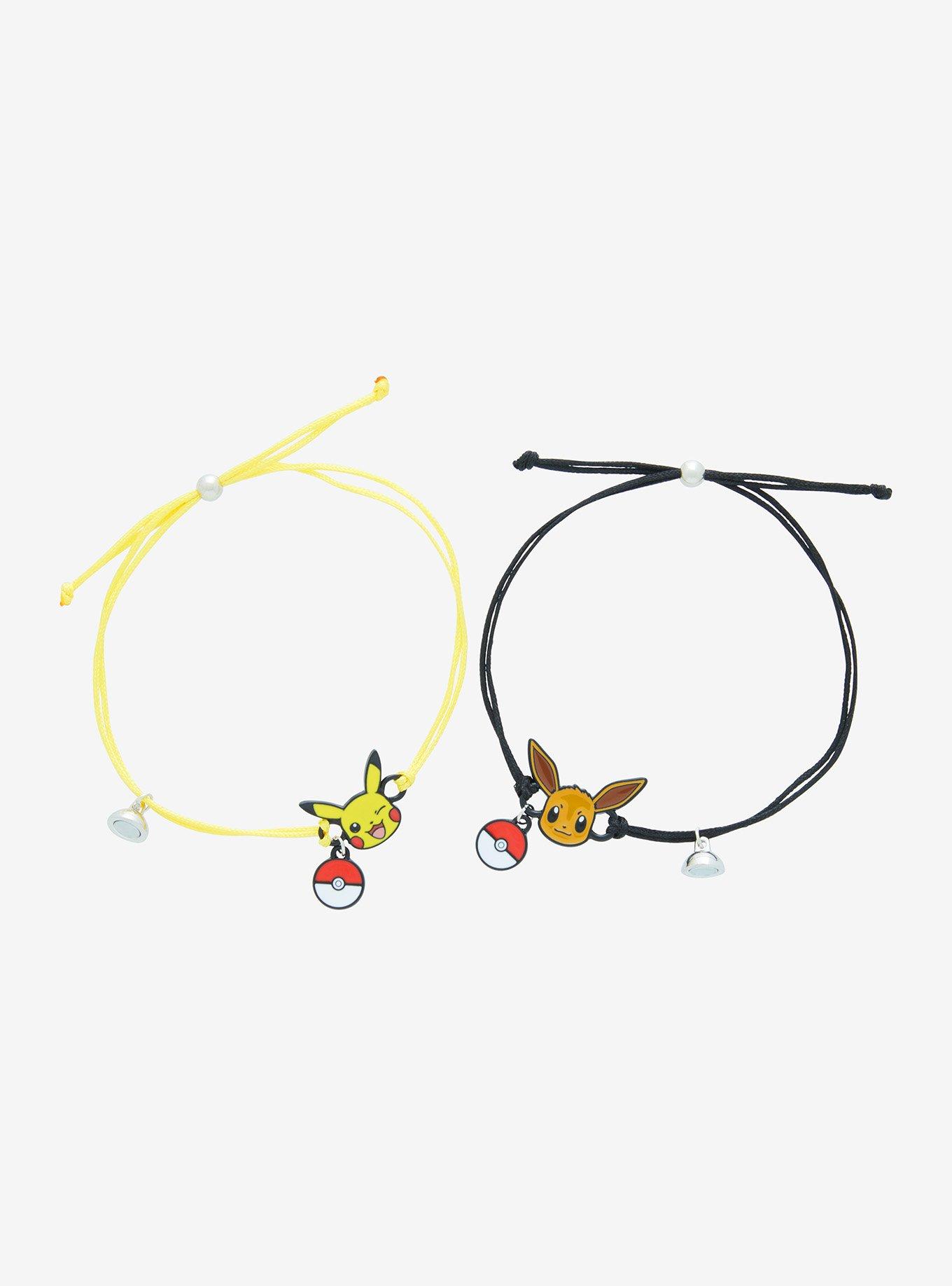 Pokemon Eevee & Pikachu Poke Ball Best Friend Cord Bracelet Set, , alternate
