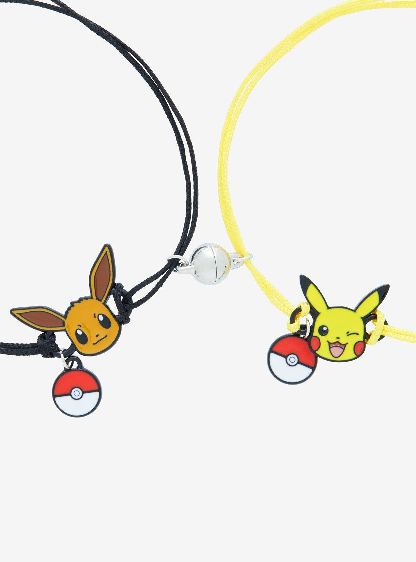 Pokemon Eevee & Pikachu Poke Ball Best Friend Cord Bracelet Set, , alternate