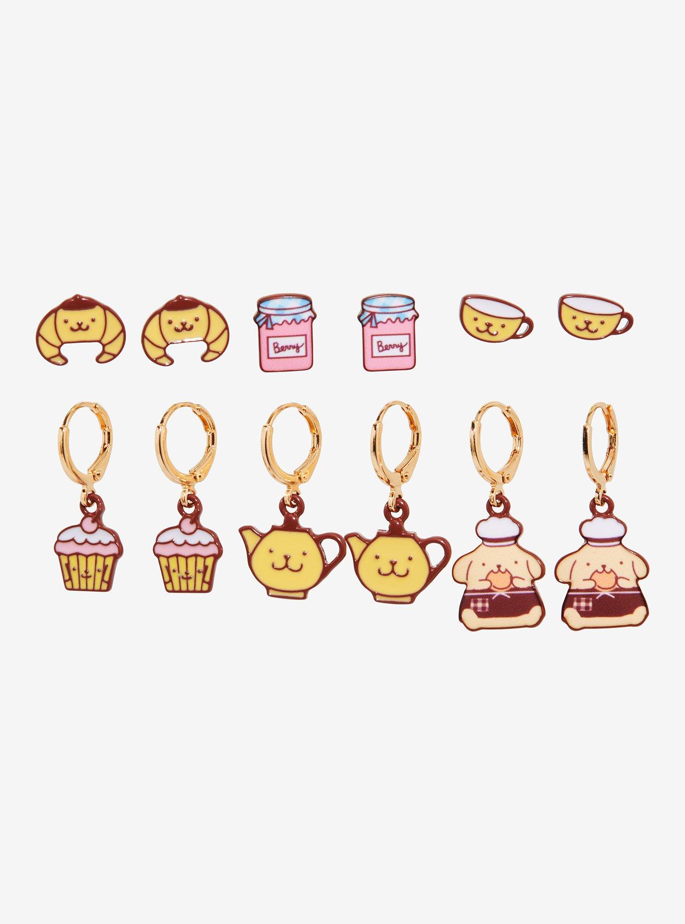 Pompompurin Bakery Treats Earring Set, , alternate