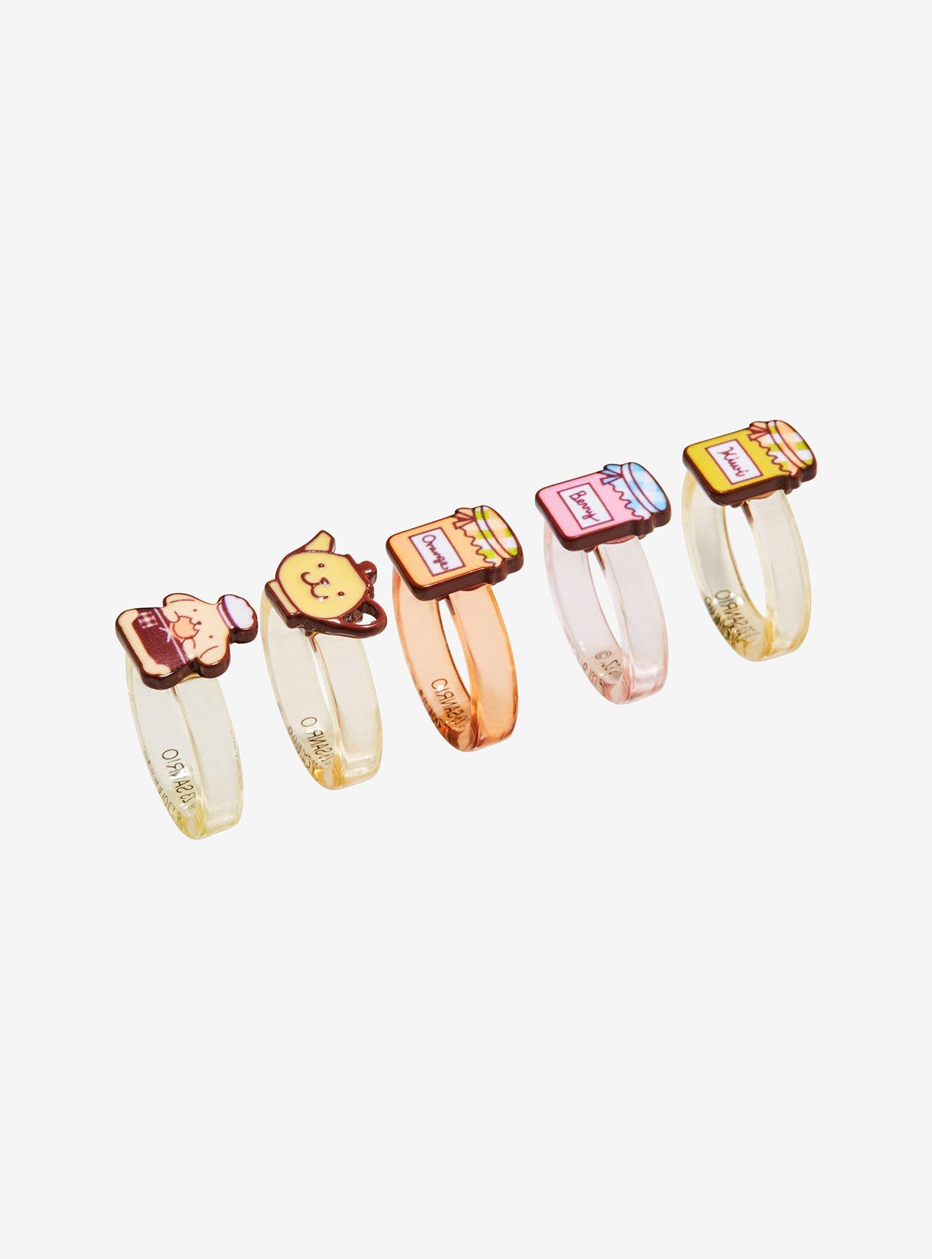 Pompompurin Bakery Acrylic Ring Set, , alternate