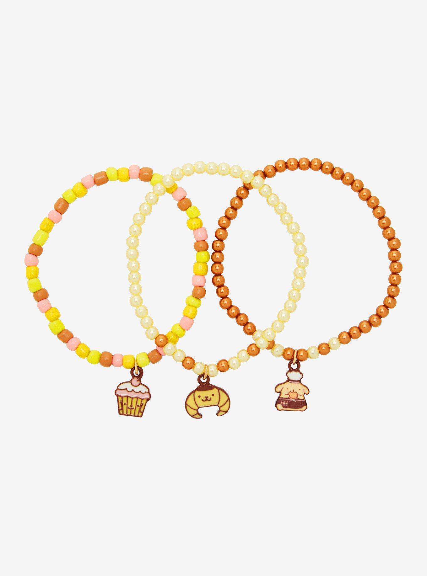 Pompompurin Bakery Treats Beaded Bracelet Set, , alternate