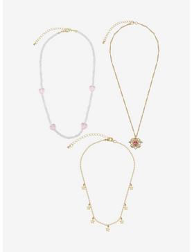 Sweet Society Ornate Heart Pearl Necklace Set, , hi-res