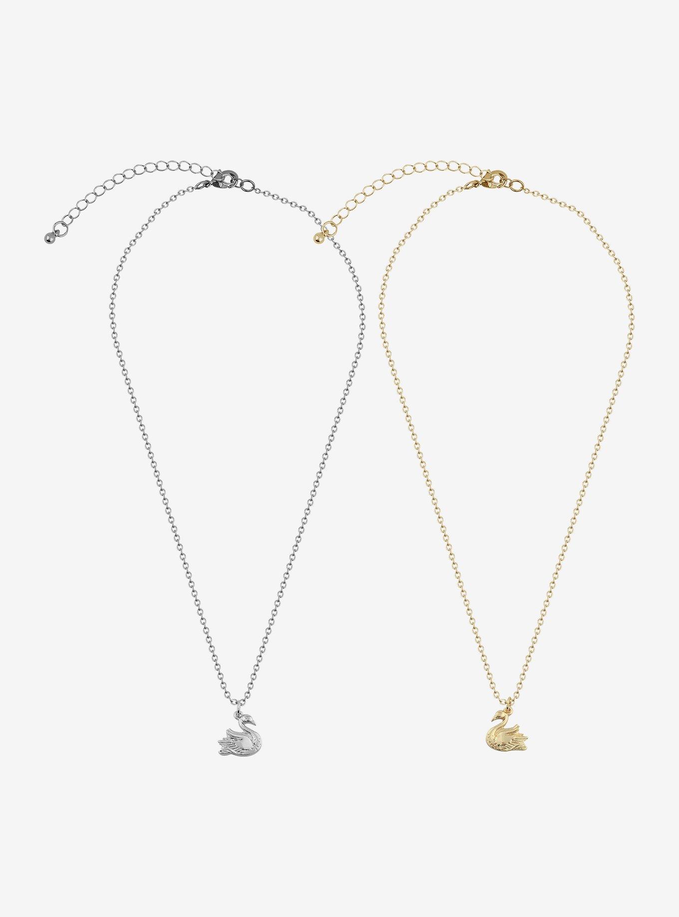Sweet Society Swan Best Friend Necklace Set, , hi-res