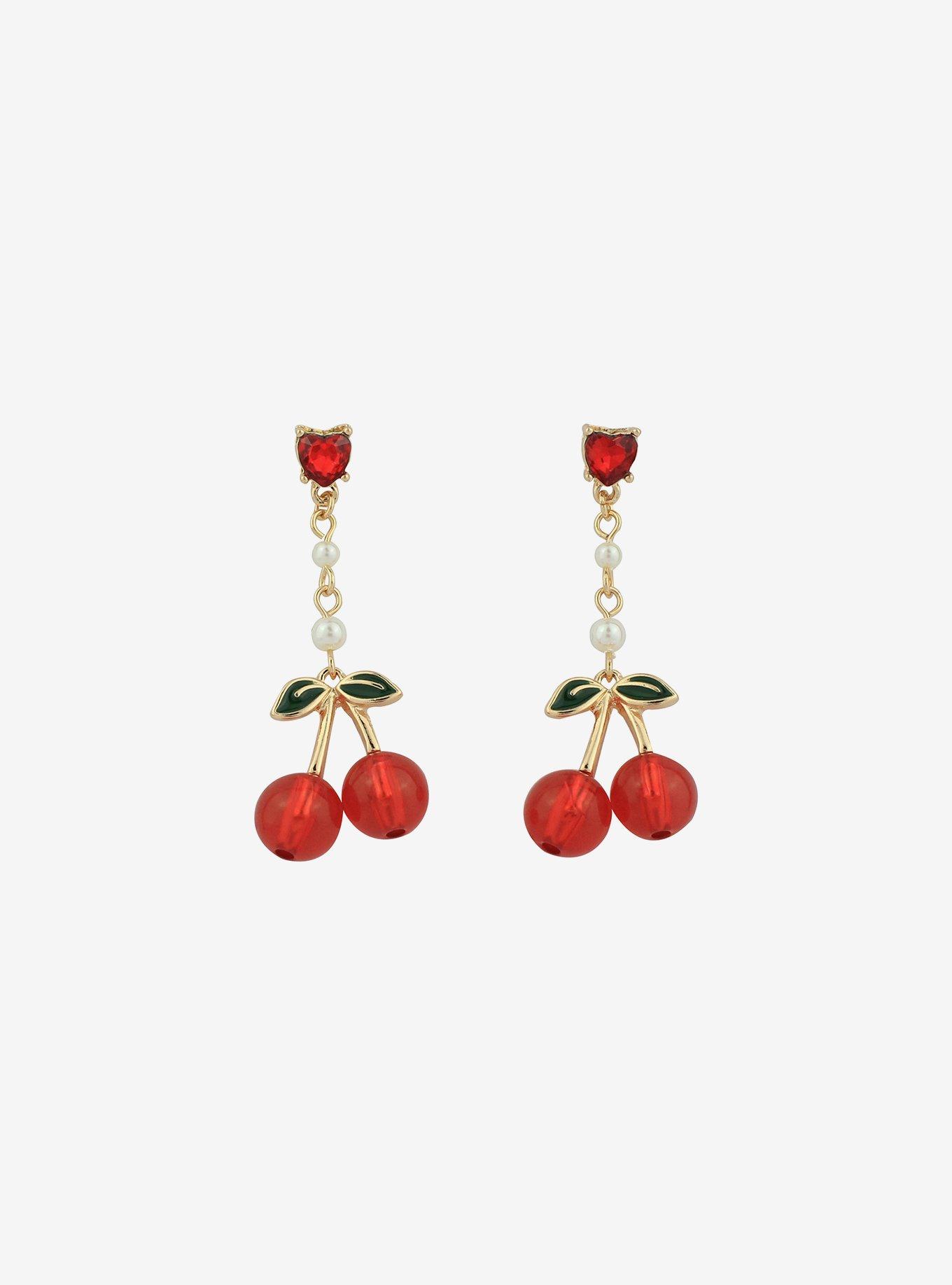 Sweet Society Cherry Drop Earrings, , alternate