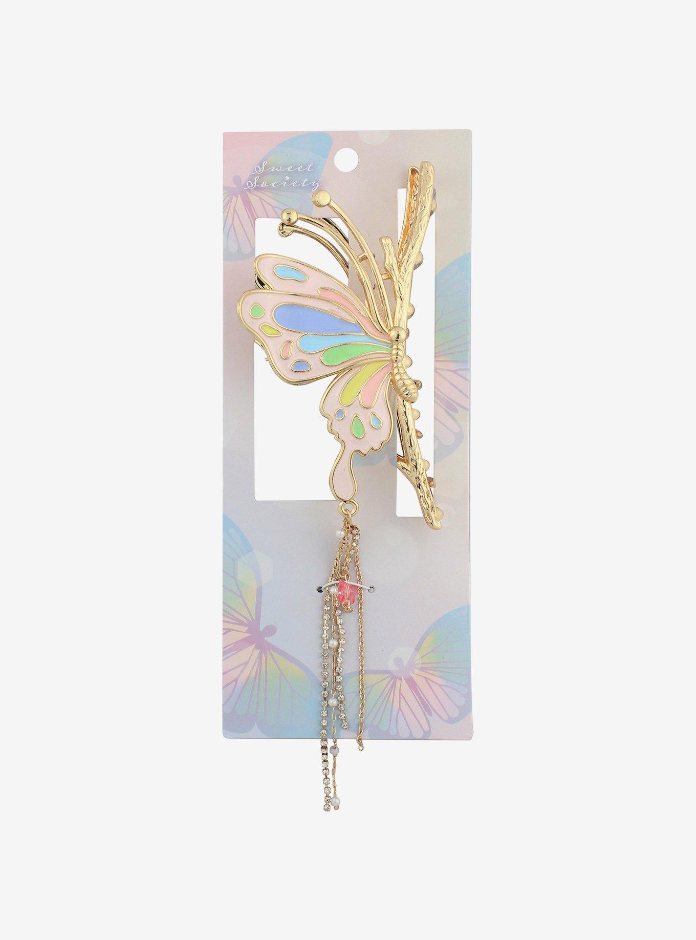 Sweet Society Pastel Butterfly Claw Hair Clip, , alternate