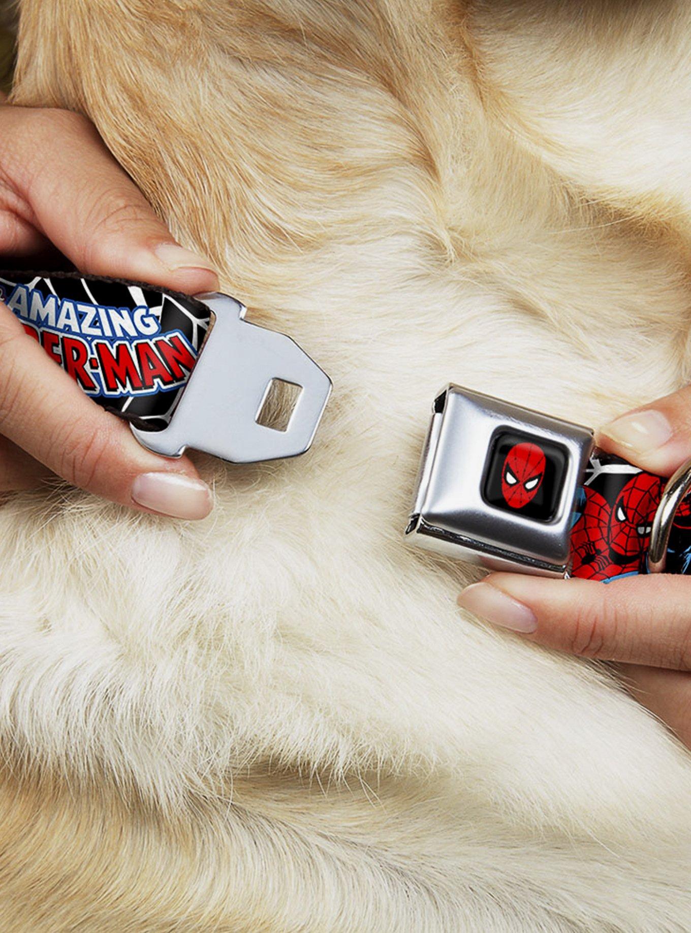 Marvel Spider-Man In Action Seatbelt Buckle Dog Collar, , hi-res