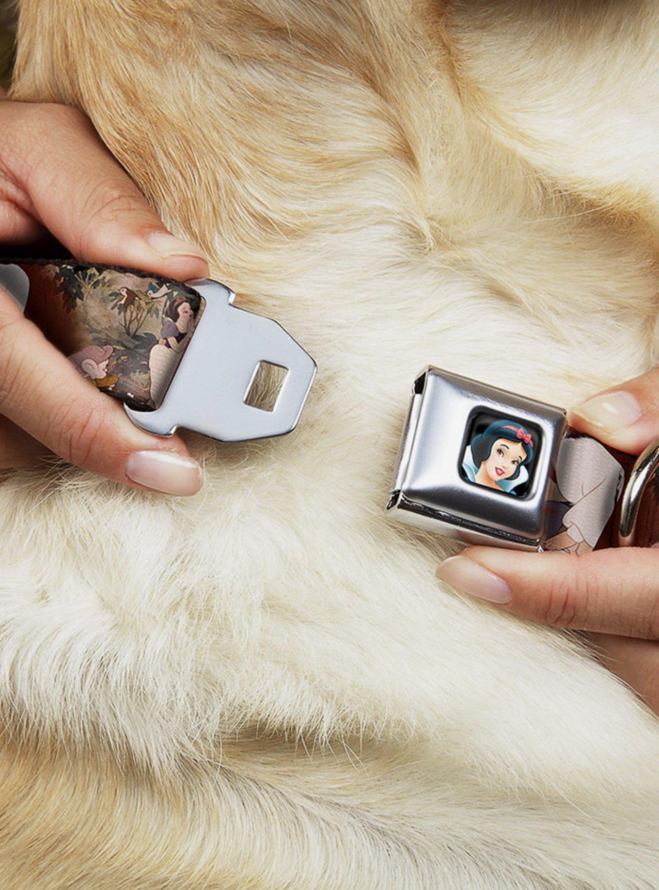 Disney Snow White And The Seven Dwarfs Scenes Seatbelt Buckle Pet Collar, , hi-res