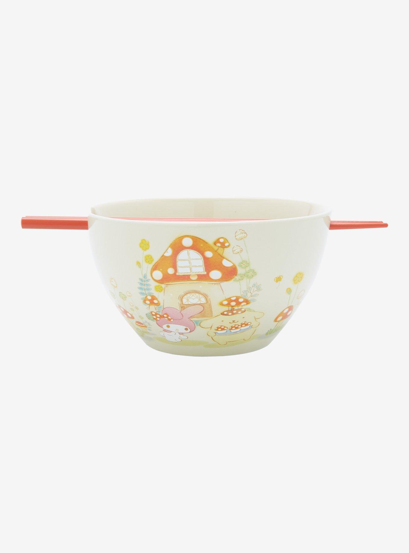 Hello Kitty And Friends Mushroom Ramen Bowl With Chopsticks, , hi-res