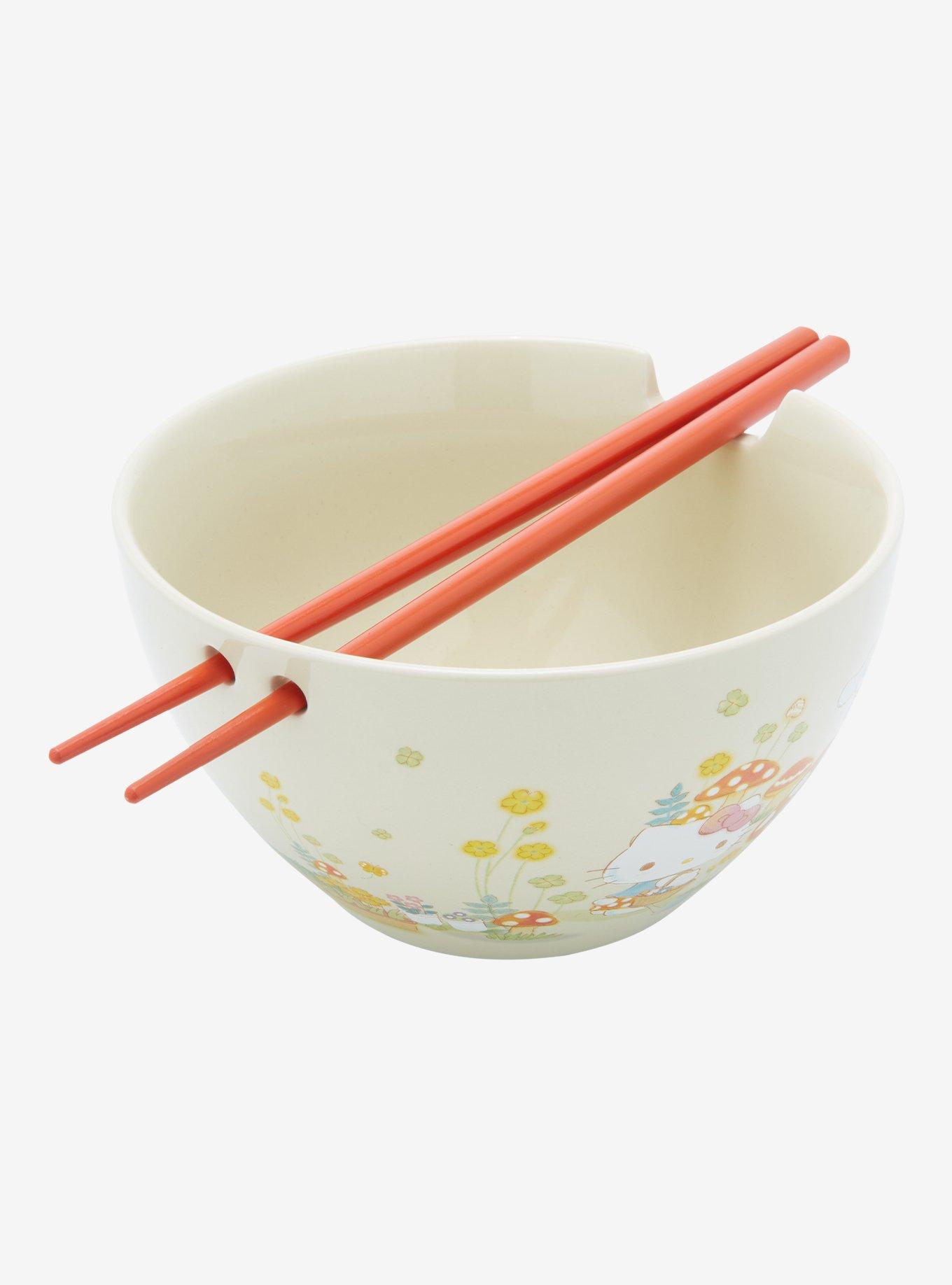 Hello Kitty And Friends Mushroom Ramen Bowl With Chopsticks, , alternate