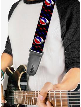Grateful Dead Steal Your Face Lightning Bolt Mini Guitar Strap, , hi-res