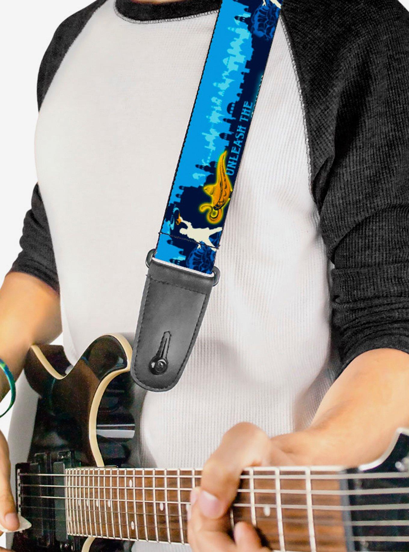 Disney Aladdin Genie Lamp City Skyline Guitar Strap, , hi-res