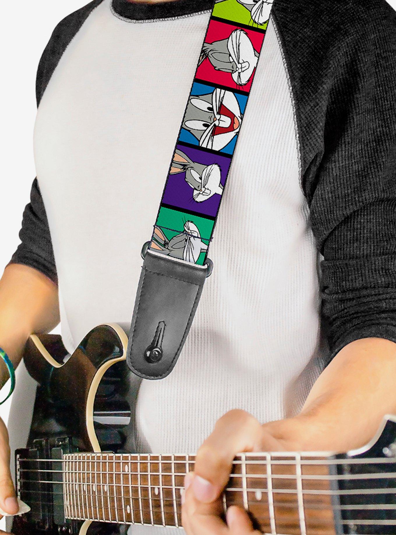 Looney Tunes Bugs Bunny Expression Blocks Guitar Strap, , alternate