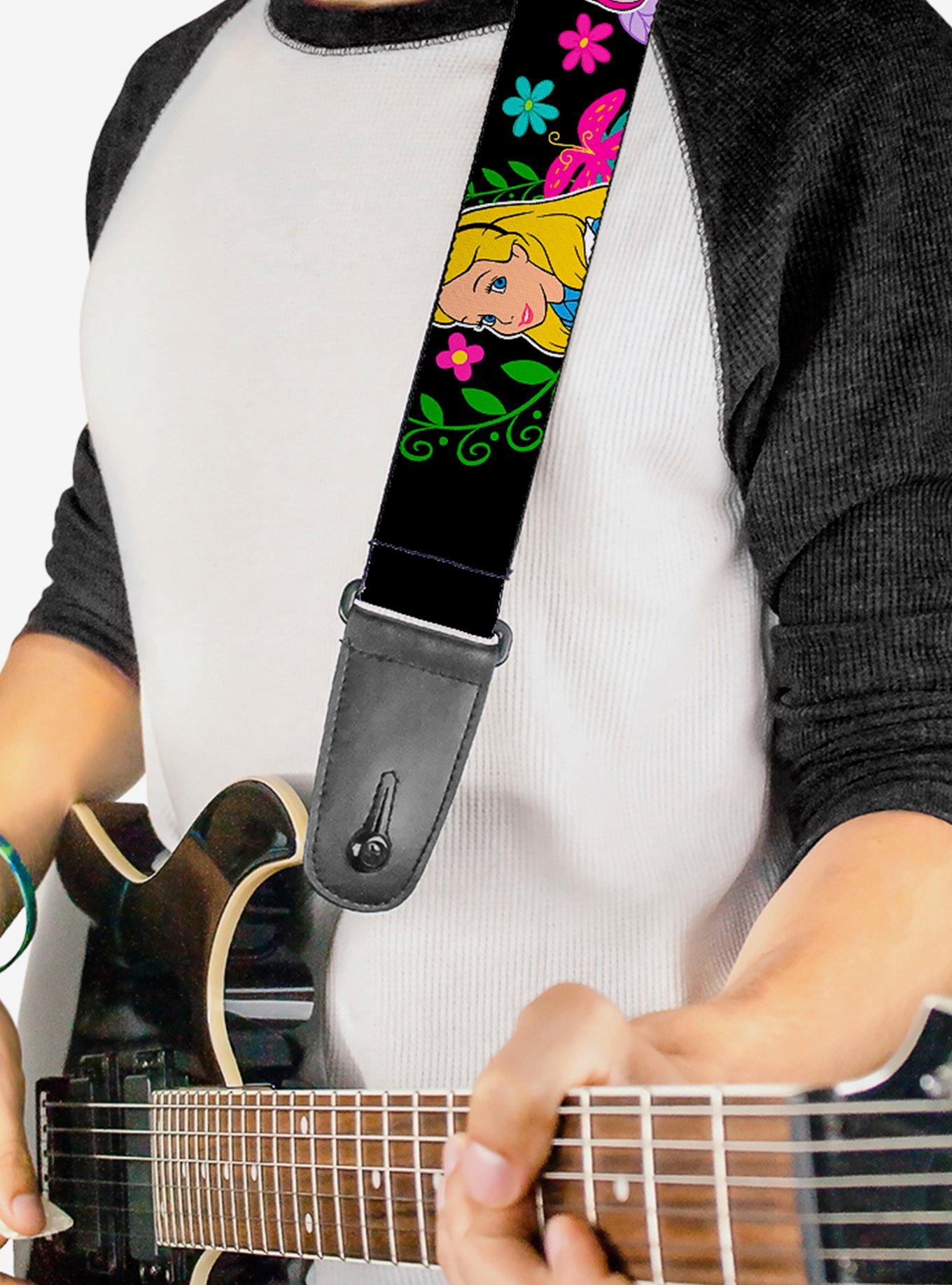 Disney Alice in Wonderland Encounters In Wonderland Guitar Strap, , hi-res