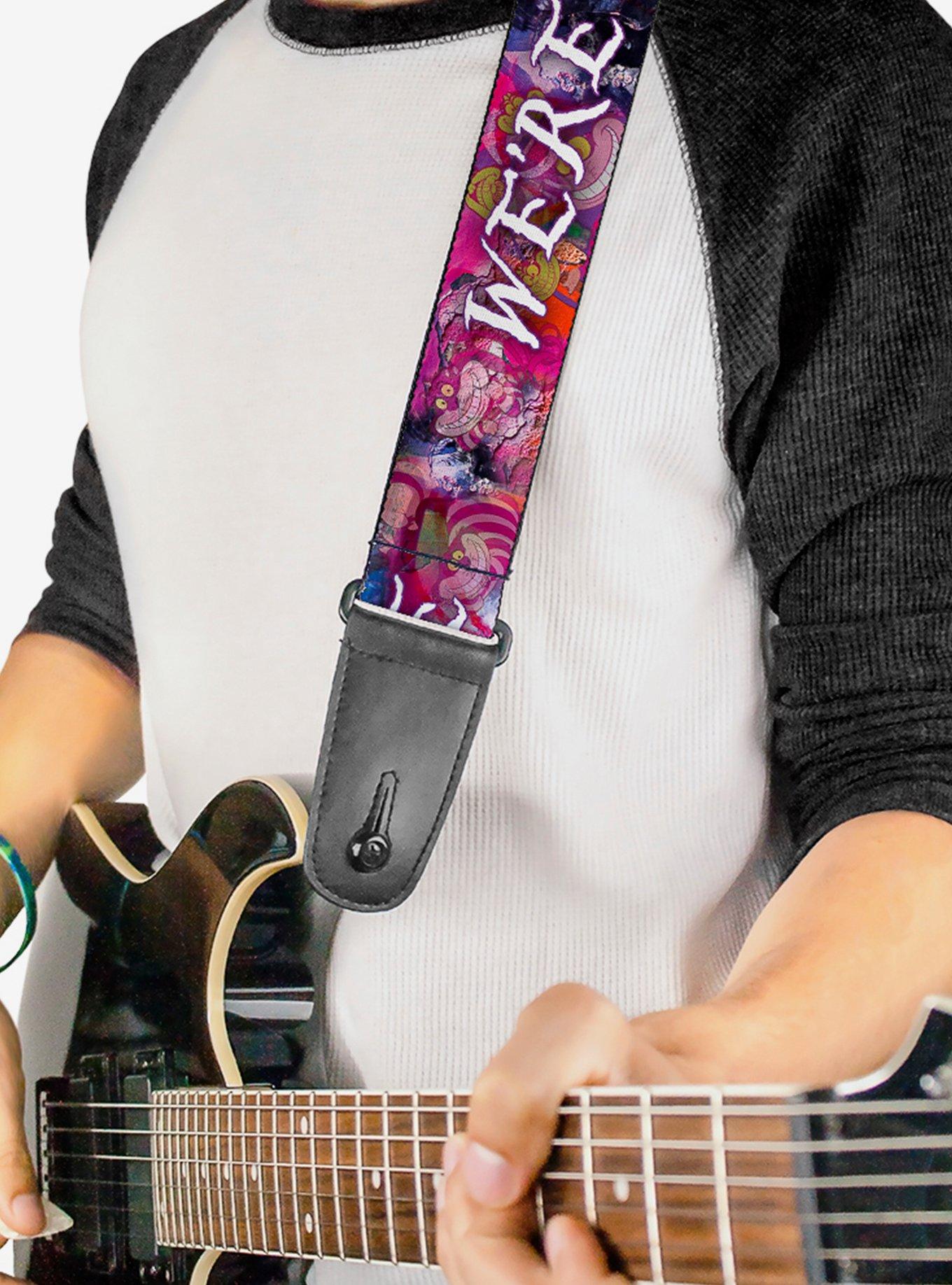 Disney Alice in Wonderland We're All Mad Here Guitar Strap, , hi-res