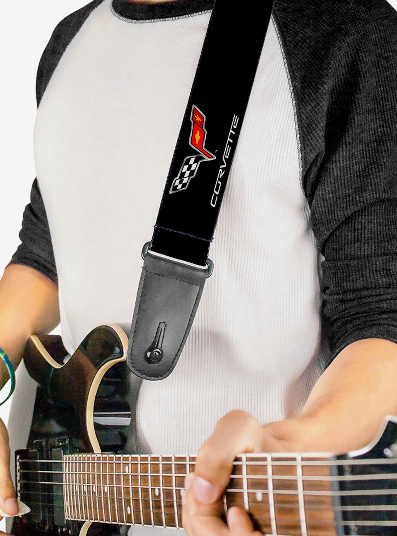 Corvette C6 Logo Repeat Guitar Strap, , hi-res