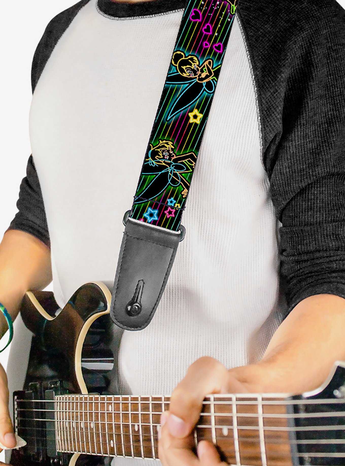 Disney Tinkerbell Electric Poses Neon Guitar Strap, , hi-res