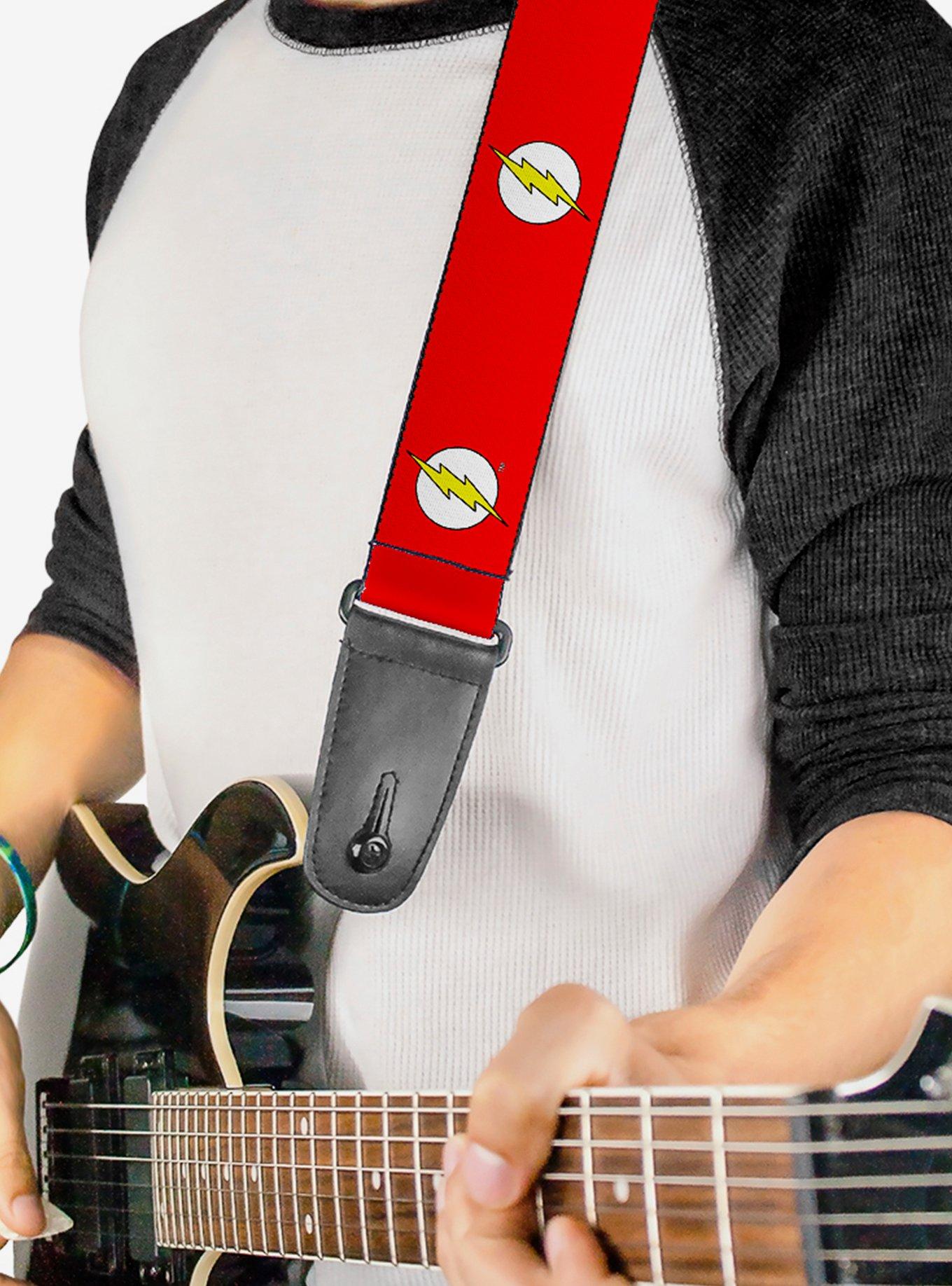 DC Comics The Flash Logo Guitar Strap, , alternate