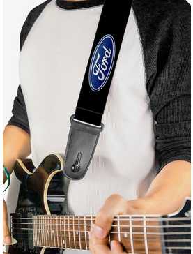 Ford Oval Logo Repeat Guitar Strap, , hi-res