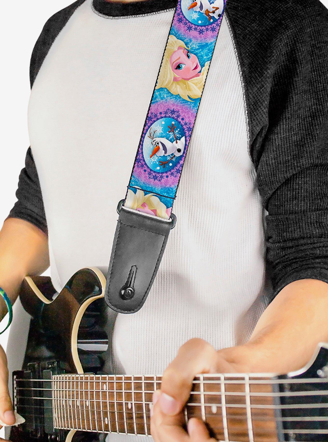 Disney Frozen Elsa Olaf Poses Cameos Guitar Strap, , hi-res